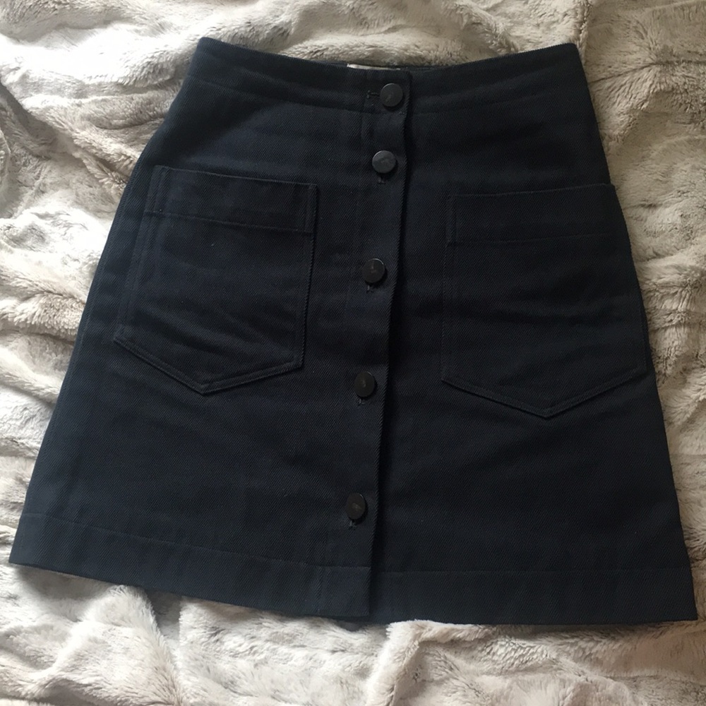 Steven Alan navy blue high wasted skirt
